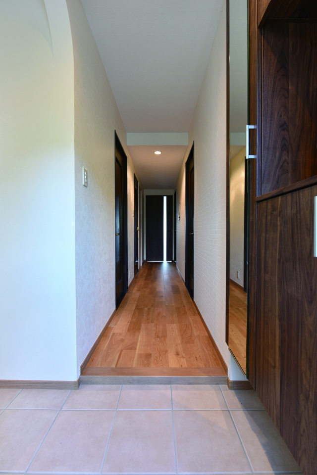 広島のマンションのリフォーム施工事例 アクセントクロスで部屋ごとに表情をチェンジ